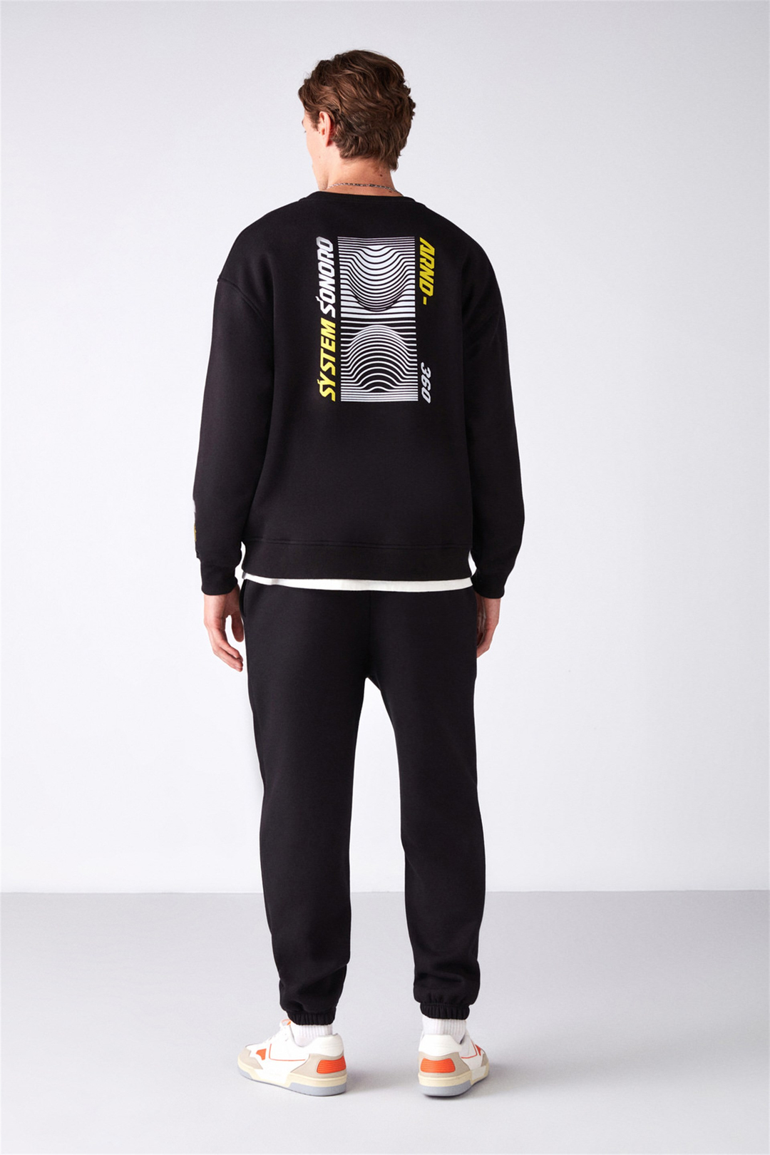 VENT Örme Relaxed Siyah  Sweatshirt