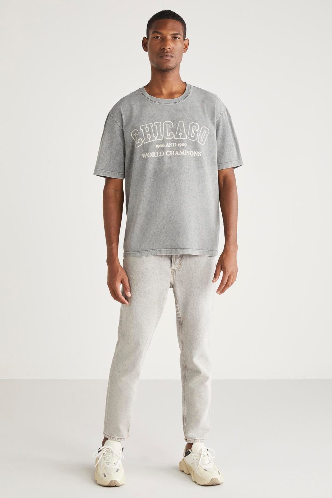 VINCETTE  Relaxed Açık Gri  T-Shirt