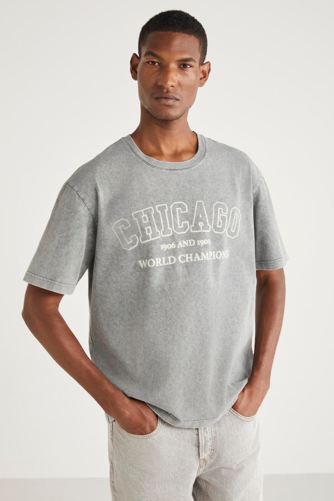 VINCETTE  Relaxed Açık Gri  T-Shirt