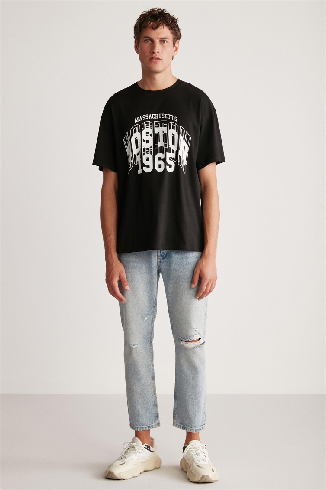 WALCOT Örme  Siyah  T-Shirt