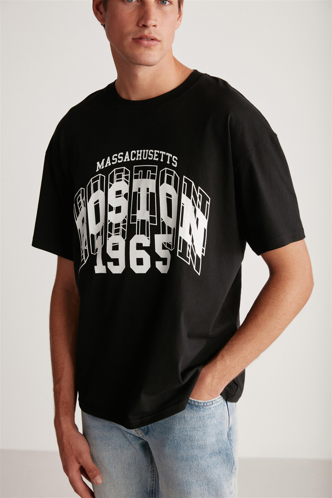 WALCOT Örme  Siyah  T-Shirt