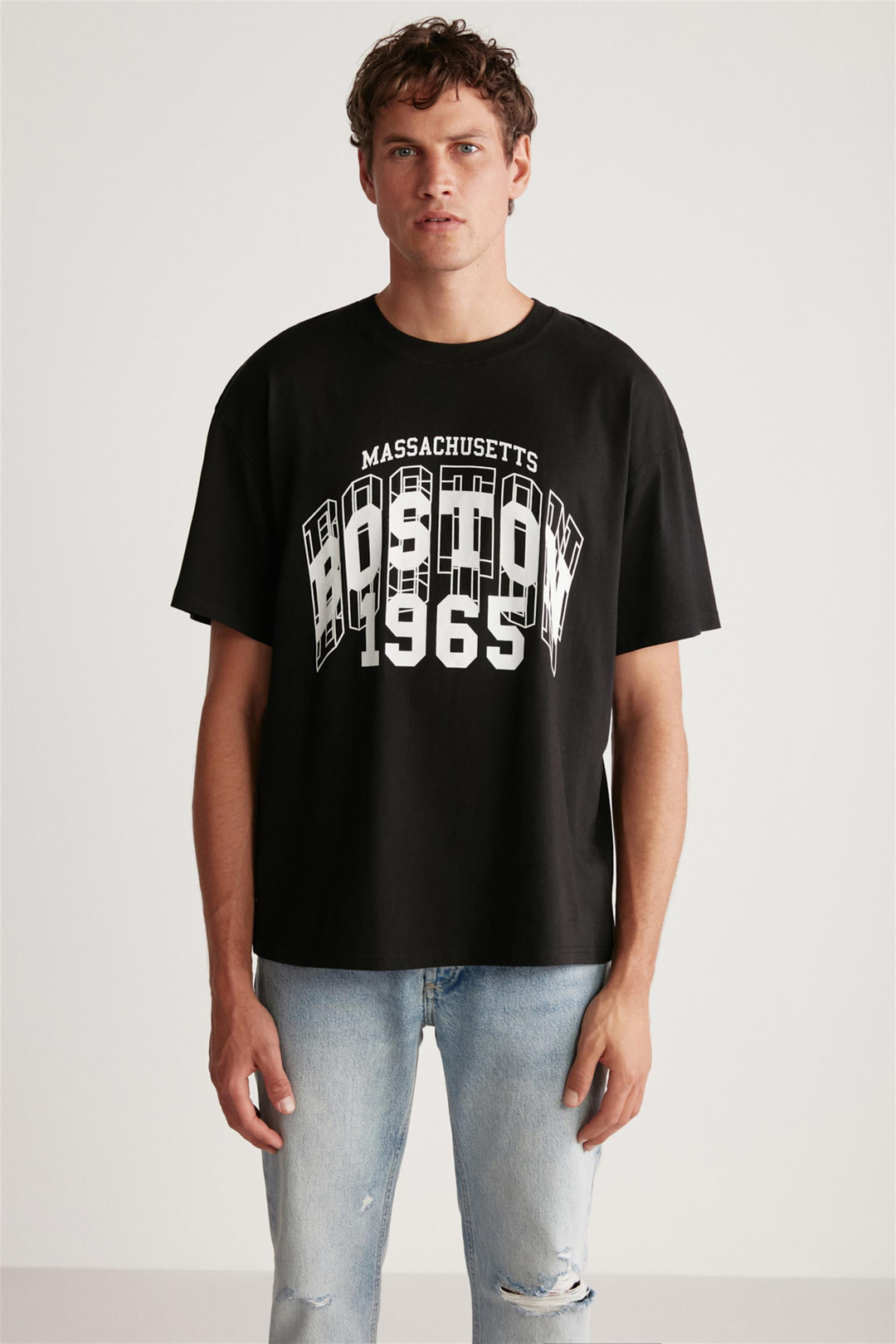 WALCOT Örme  Siyah  T-Shirt