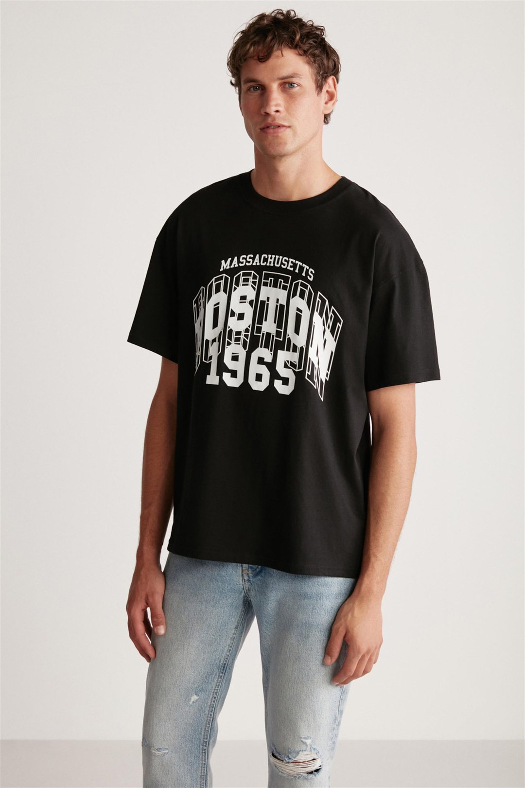 WALCOT Örme  Siyah  T-Shirt