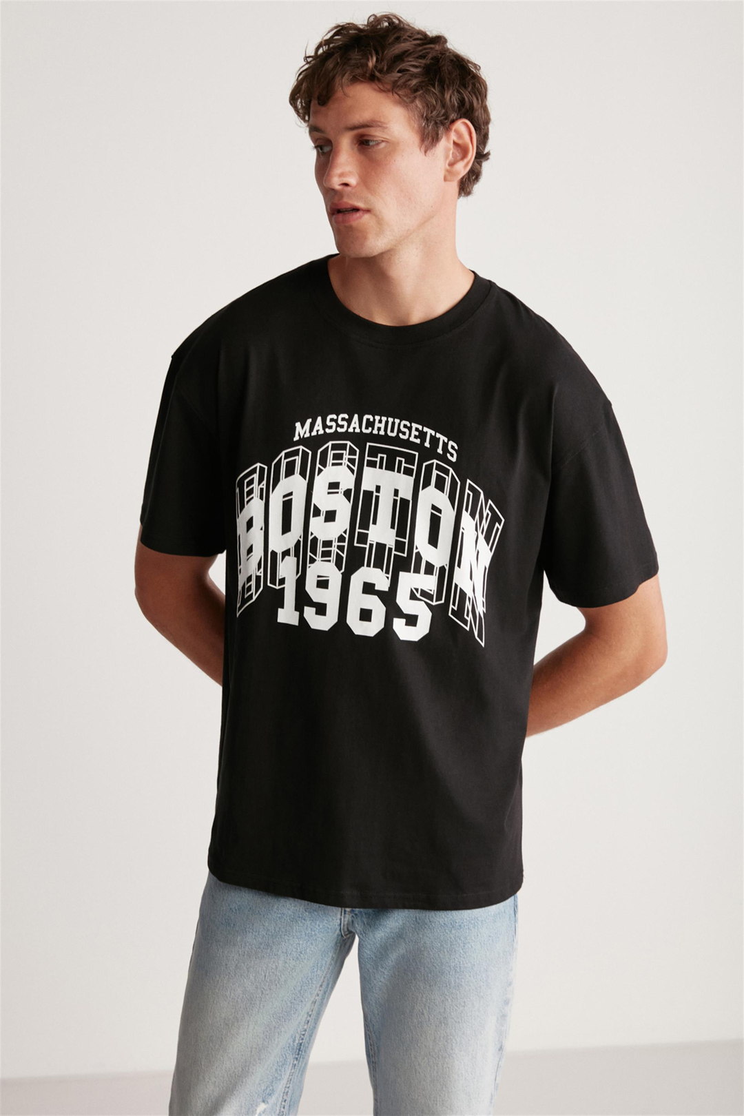 WALCOT Örme  Siyah  T-Shirt
