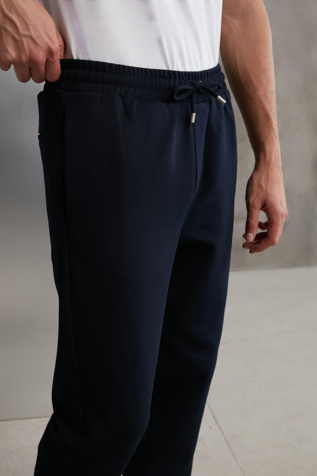 WALSH  Regular Lacivert Tekli Pantolon