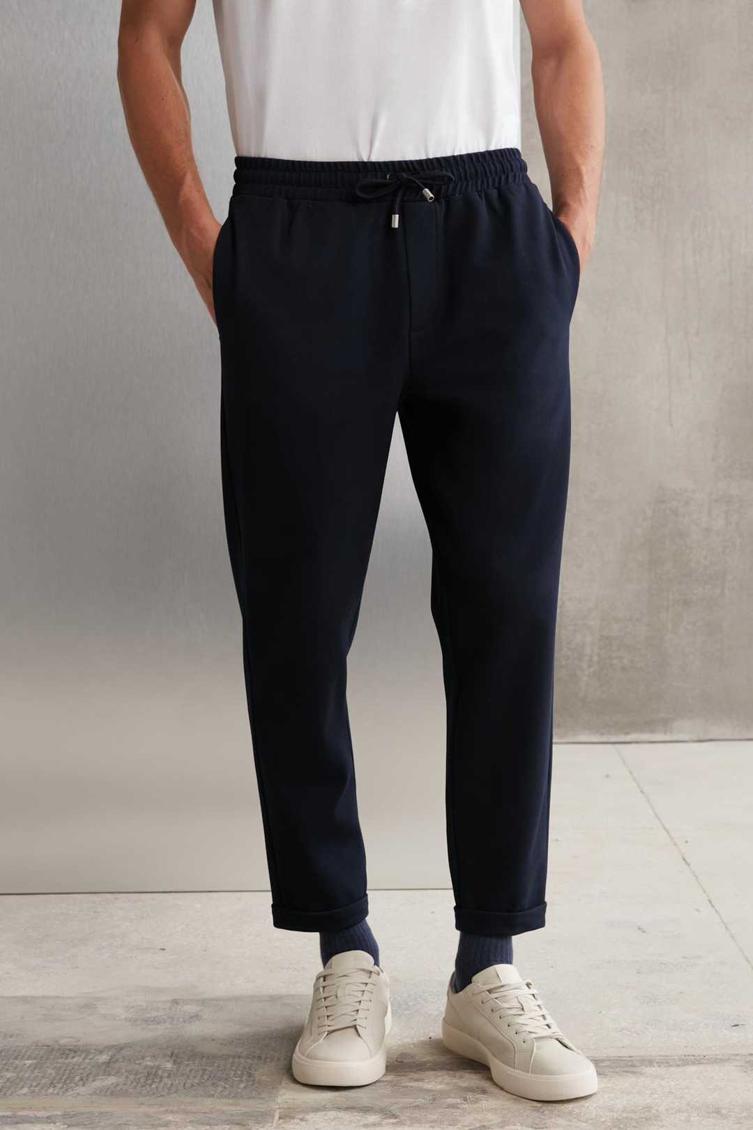 WALSH  Regular Lacivert Tekli Pantolon
