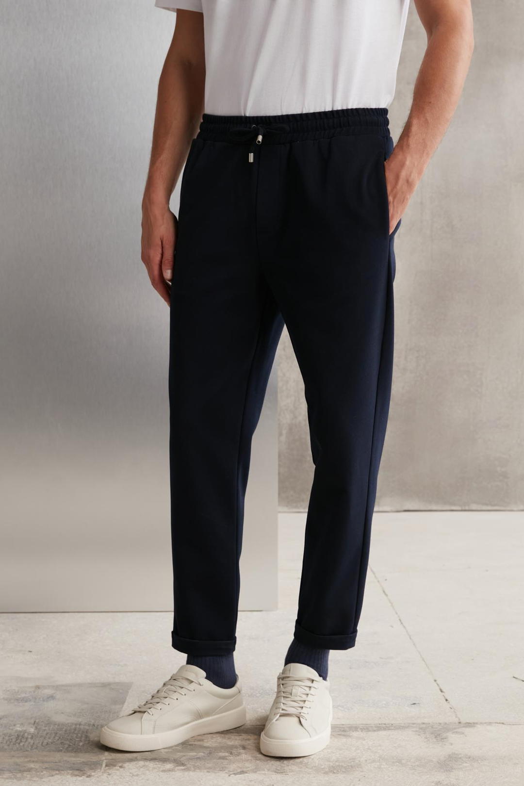 WALSH  Regular Lacivert Tekli Pantolon