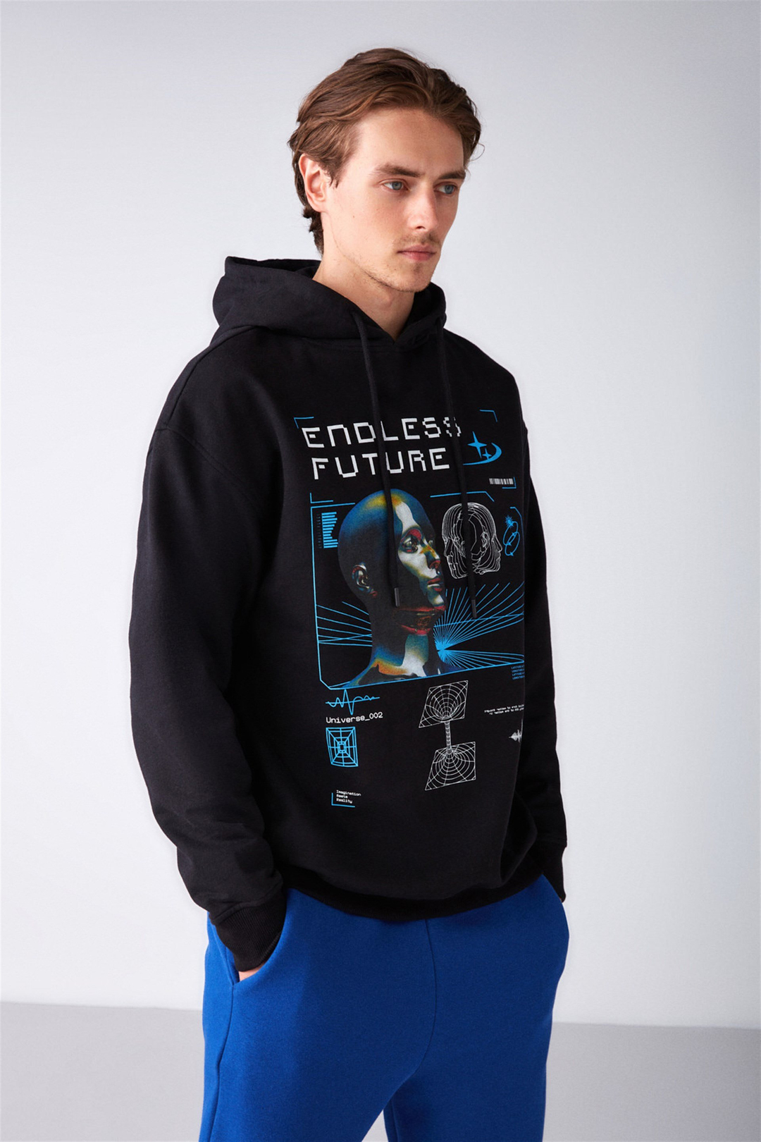 WARRIOR Örme Relaxed Siyah  Sweatshirt