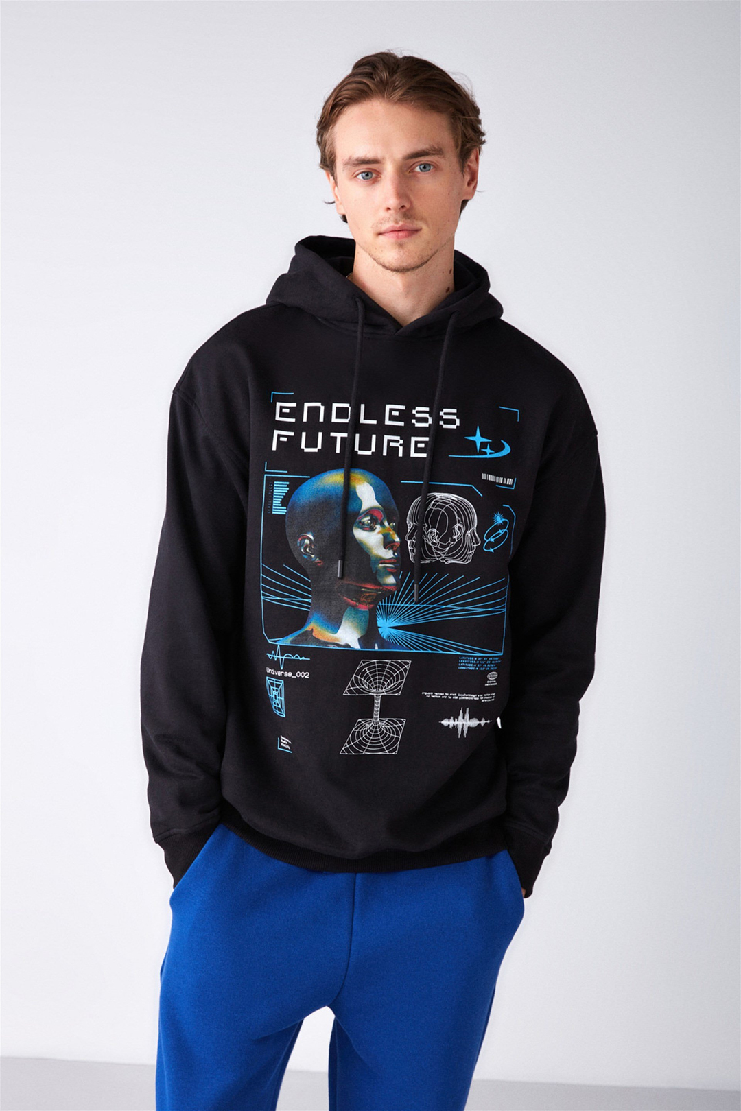 WARRIOR Örme Relaxed Siyah  Sweatshirt