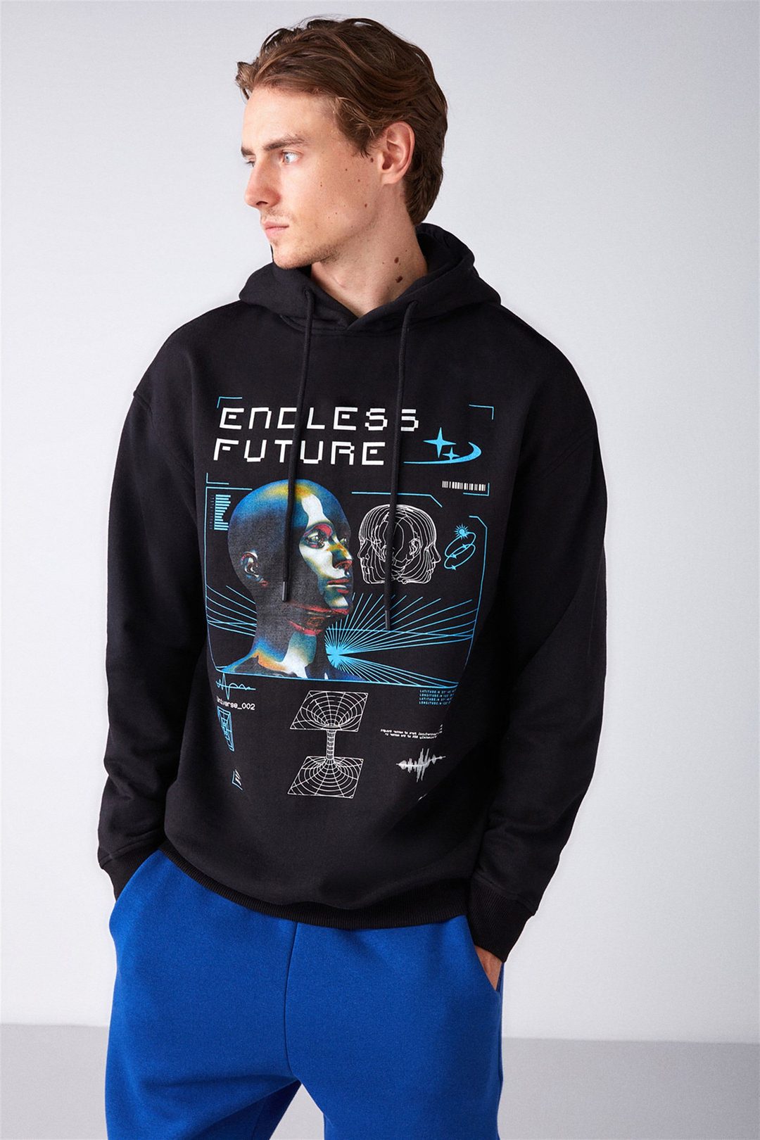 WARRIOR Örme Relaxed Siyah  Sweatshirt