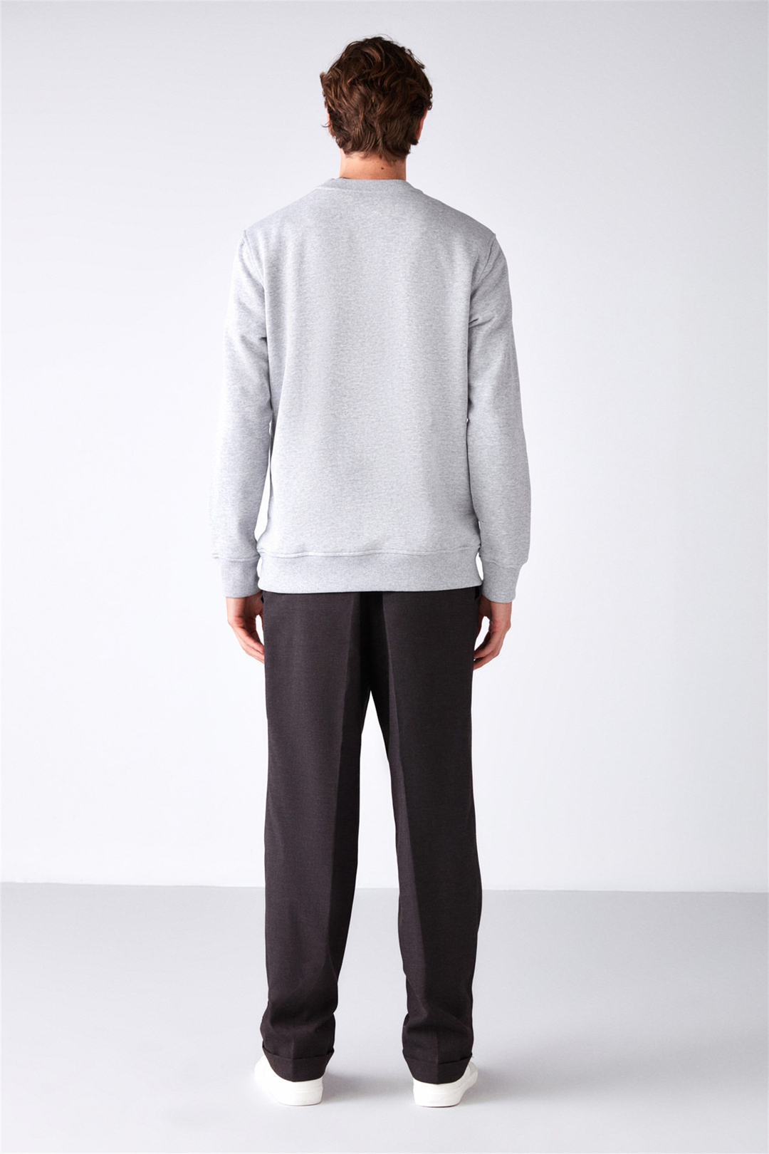 WAYLEN Örme Regular Grimelanj  Sweatshirt