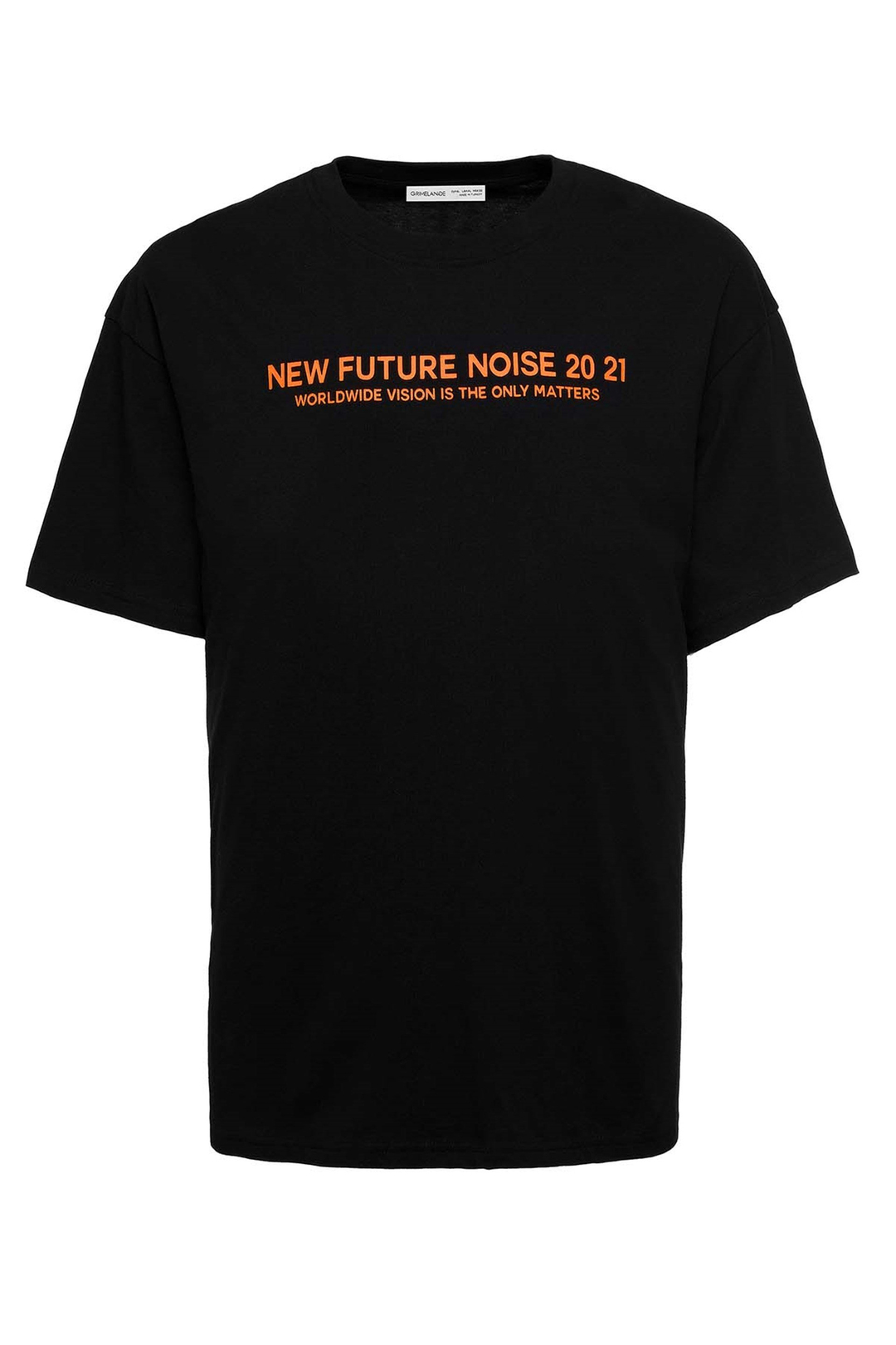 WESLEY Örme Oversize Siyah  T-Shirt