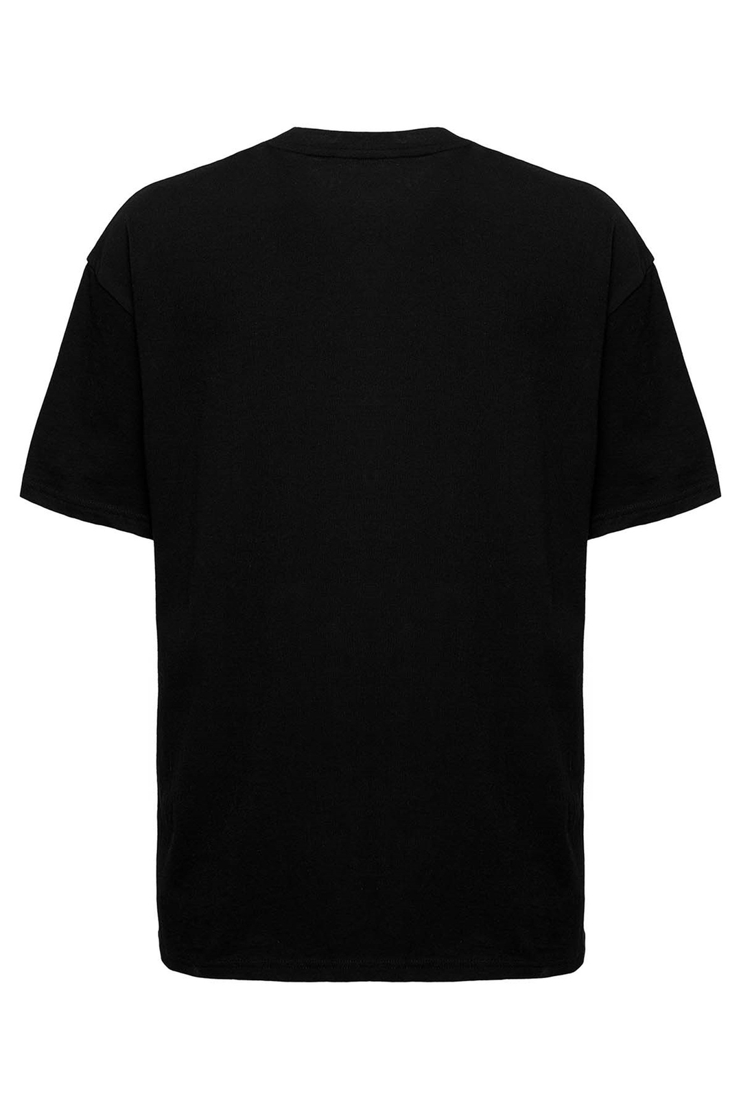 WESLEY Örme Oversize Siyah  T-Shirt