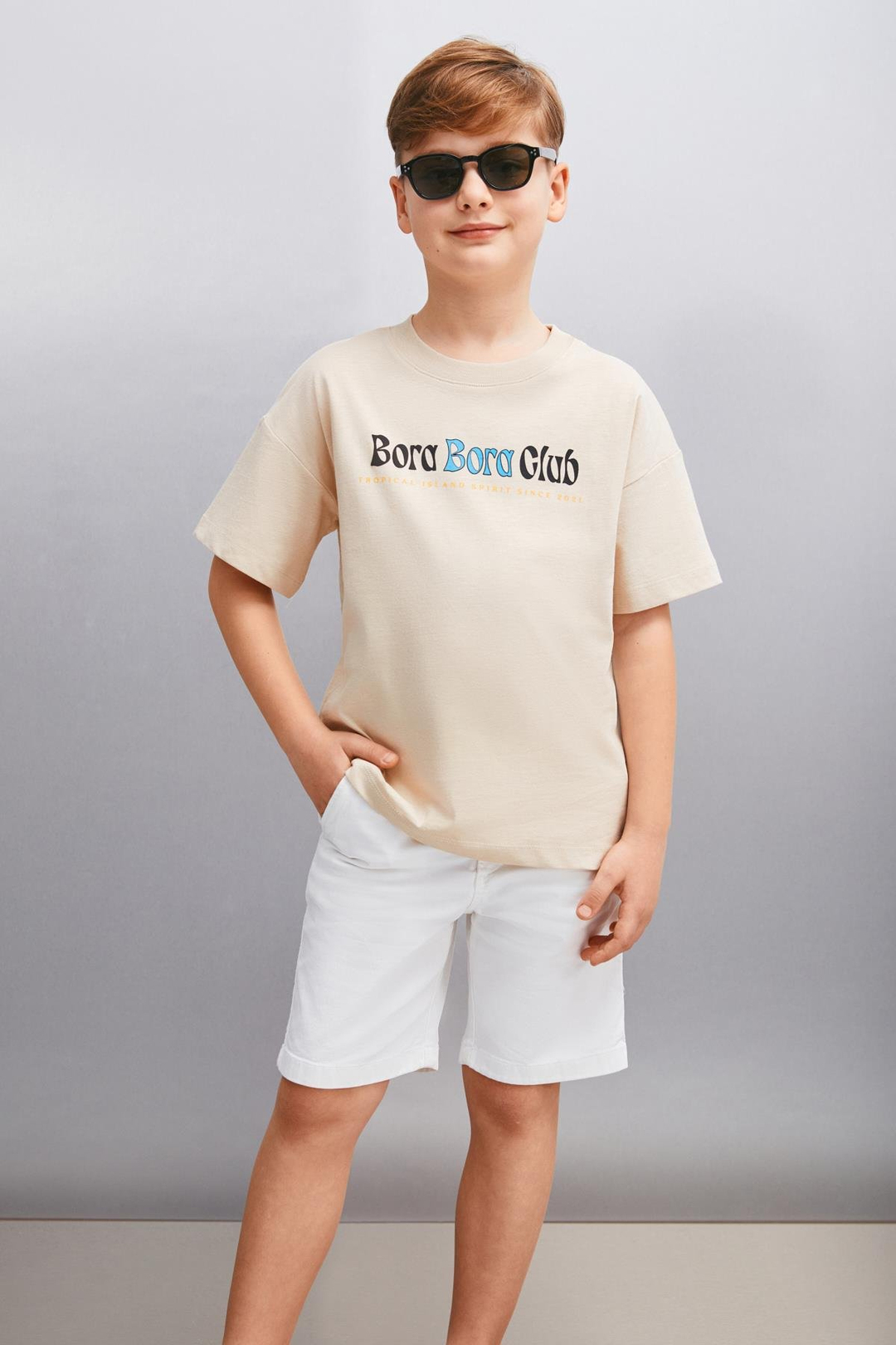 ZANIS Erkek Bej T-Shirt