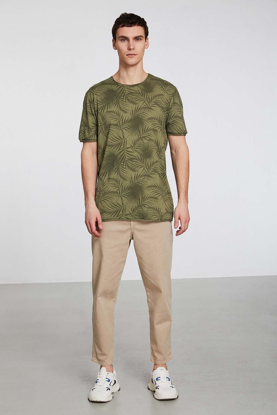 Zayden Örme Haki T-Shirt