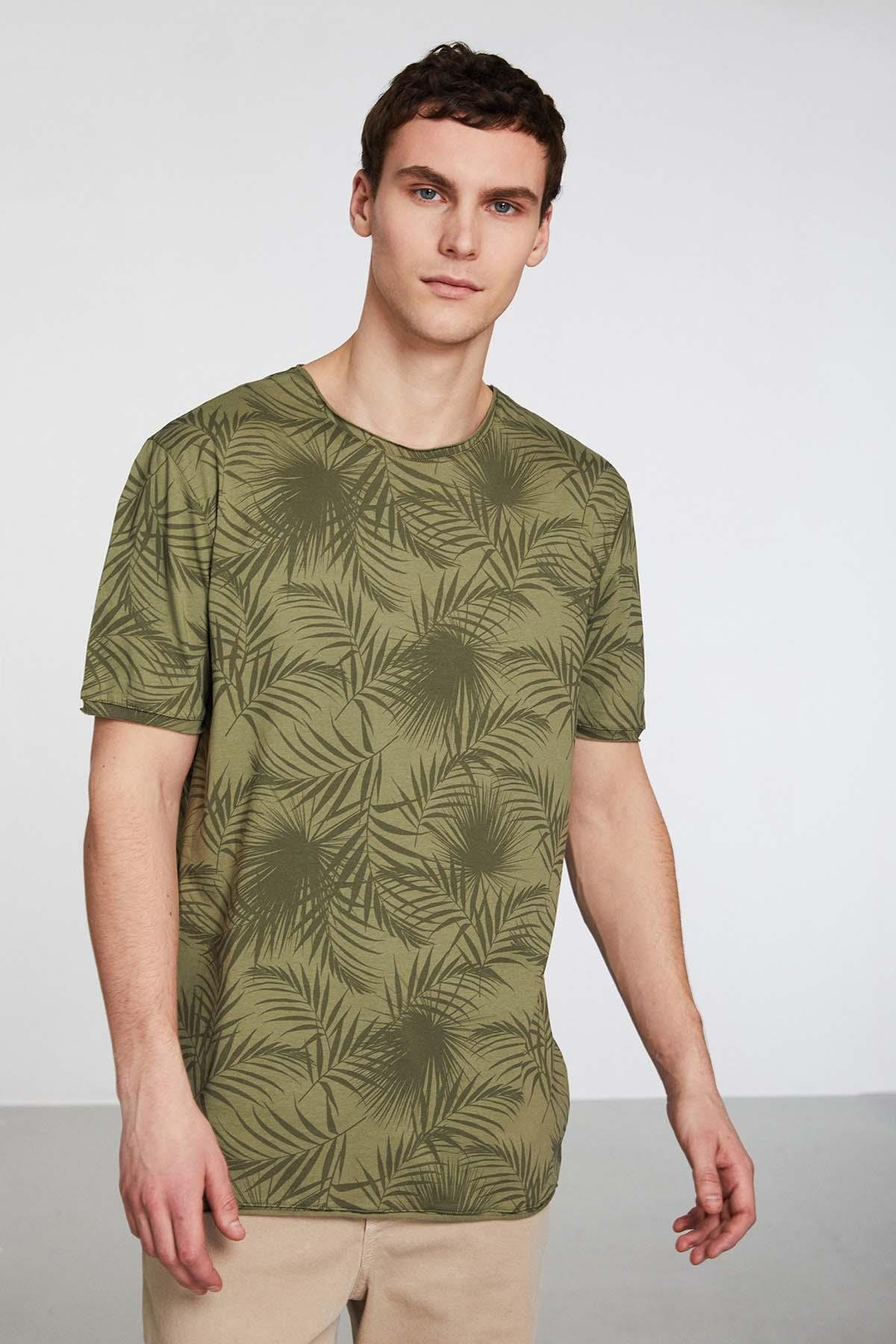 Zayden Örme Haki T-Shirt