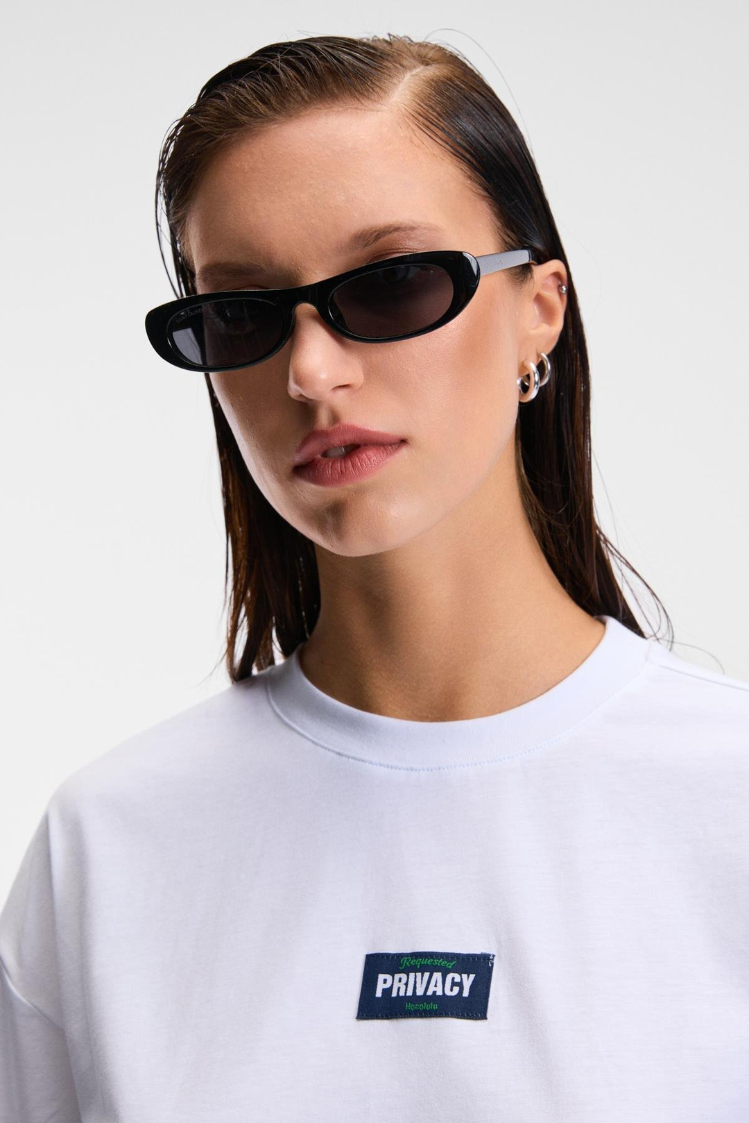 ZEYLINA Kadın %100 Pamuk Baskılı Regular Fit Kısa Kollu Bisiklet Yaka Beyaz T-Shirt