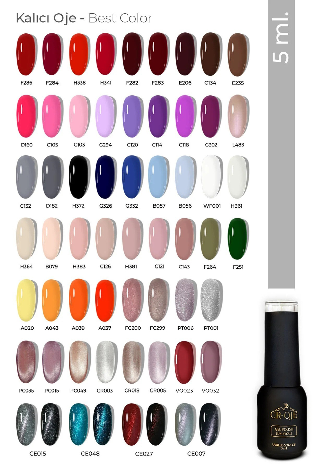 56 ADET KALICI OJE BEST COLOR (5 ML)