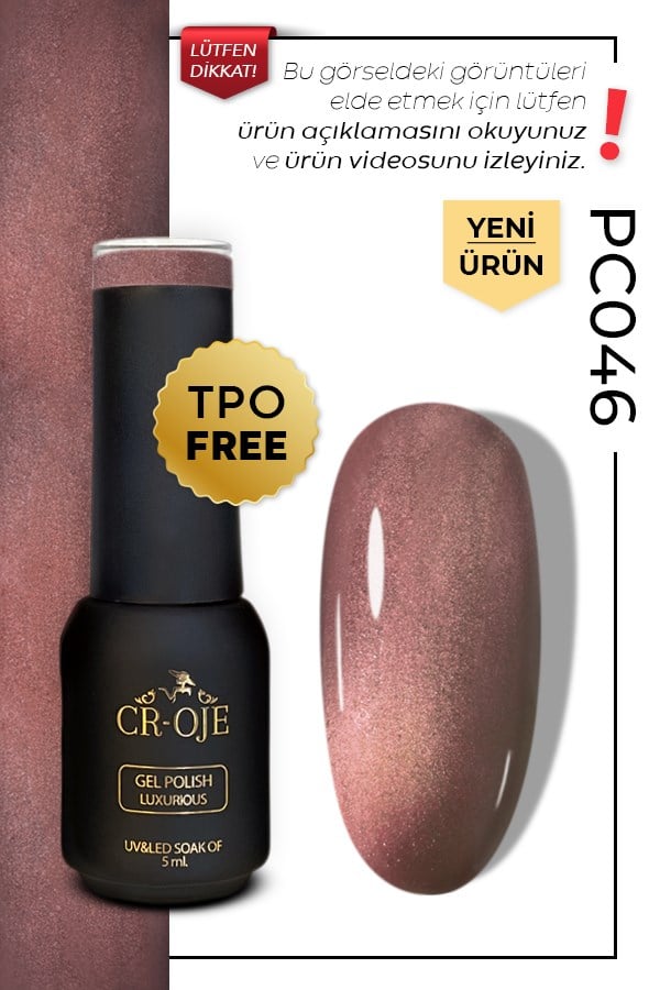 CROJE KALICI OJE Inci Tanecikli Manyetik Cat Eye / Kedi Gözü- PC046 (5 ML)