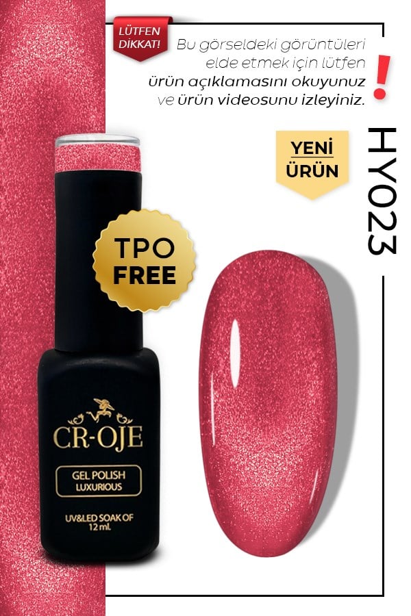CROJE KALICI OJE Inci Tanecikli Manyetik Cat Eye / Kedi Gözü- HY023 (12 ML)