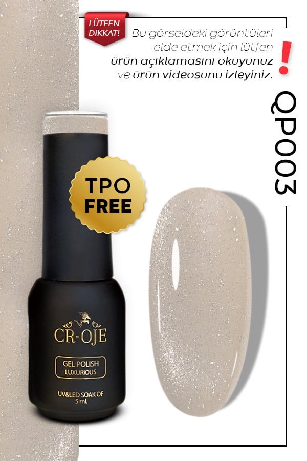 CROJE KALICI OJE Inci Tanecikli Manyetik Cat Eye / Kedi Gözü- QP003 (5 ML)