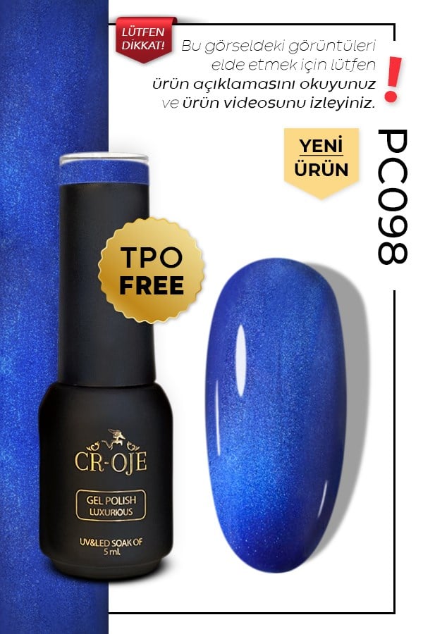 CROJE KALICI OJE Inci Tanecikli Manyetik Cat Eye / Kedi Gözü- PC098 (5 ML)