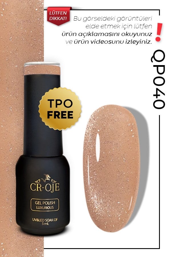 CROJE KALICI OJE Inci Tanecikli Manyetik Cat Eye / Kedi Gözü- QP040 (5 ML)