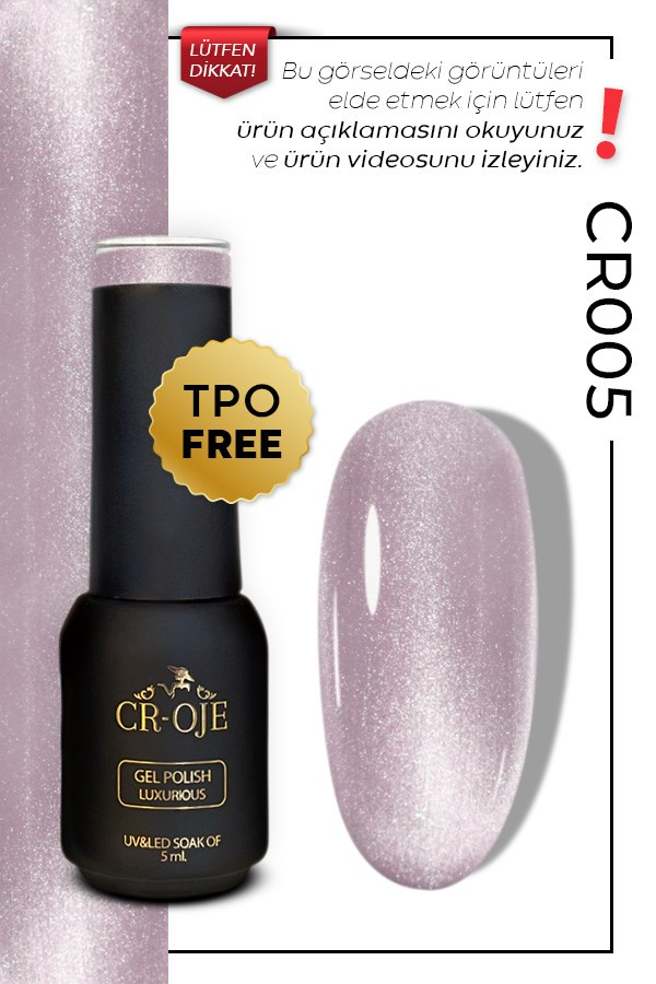 CROJE KALICI OJE Korean Cat Eye Kristal Efektli Manyetik Cat Eye / Kedi Gözü-CR005 (5 ML)