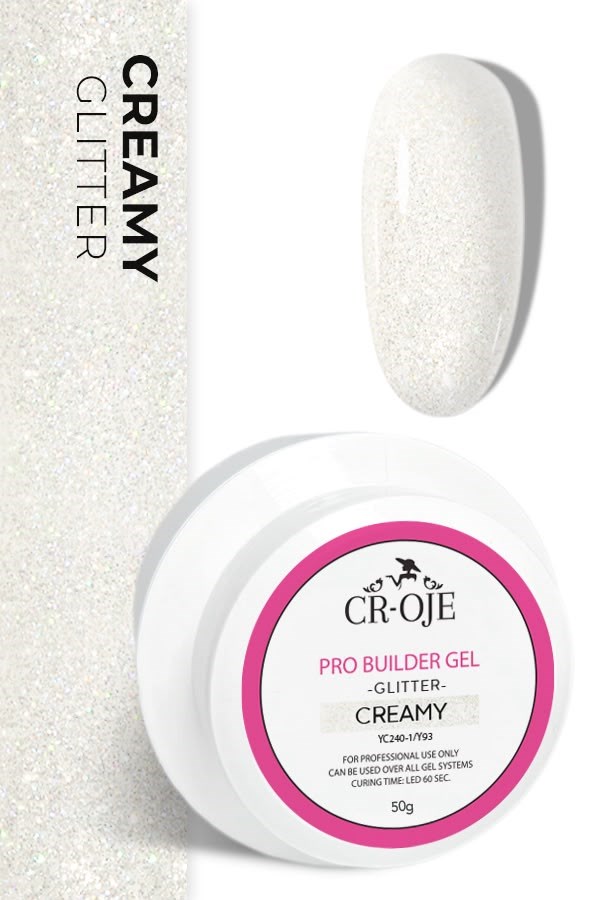 CROJE KALICI OJE (Orta Akışkan Kıvam Pro Builder Gel ( Glitter Creamy) 50 GR