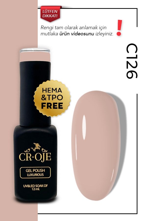 Kalıcı Oje C126- Kahverengi (12 ml.)