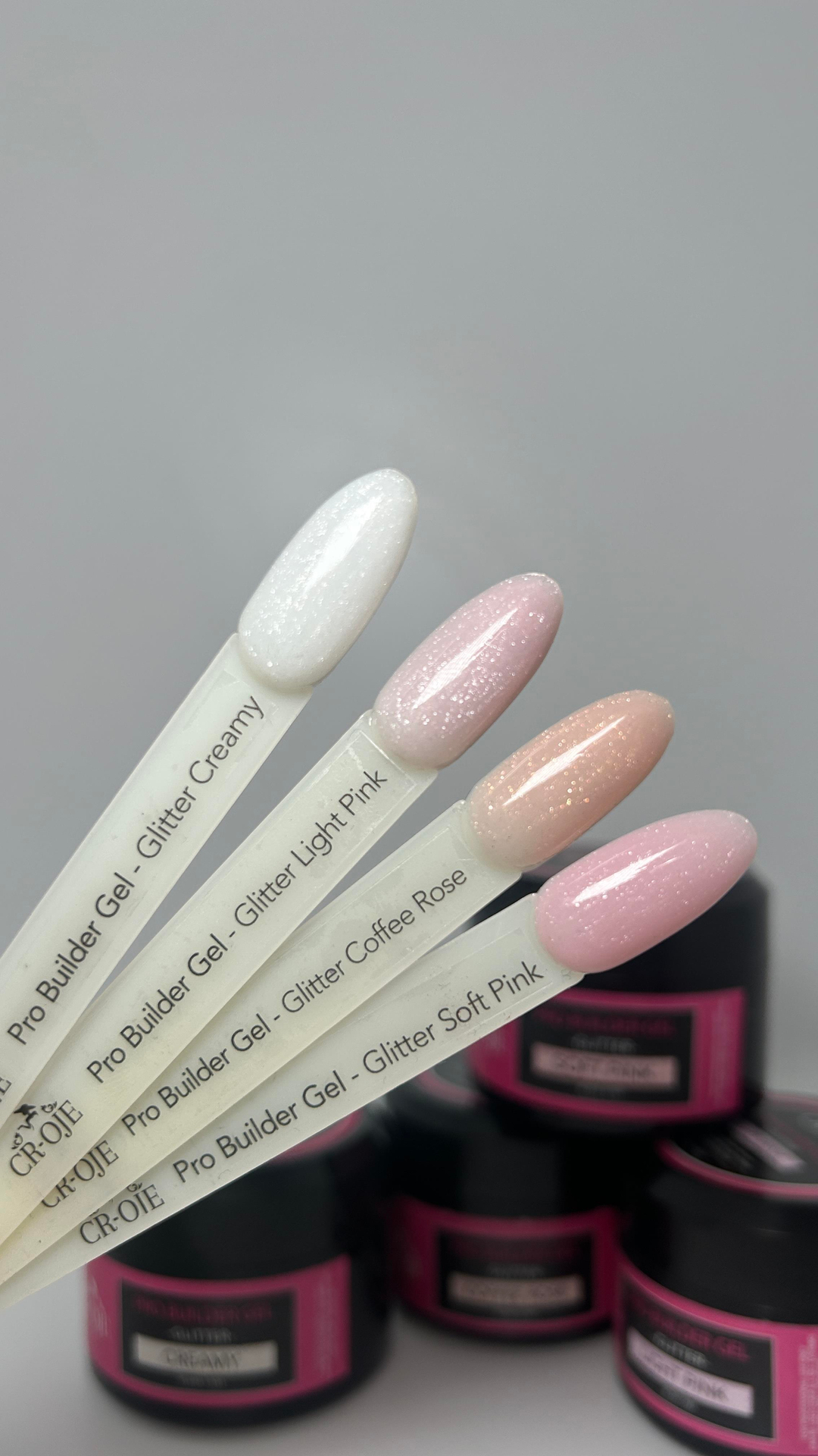(Orta Akışkan Kıvam) Pro Builder Gel (Glitter Coffee Rose) 50 gr