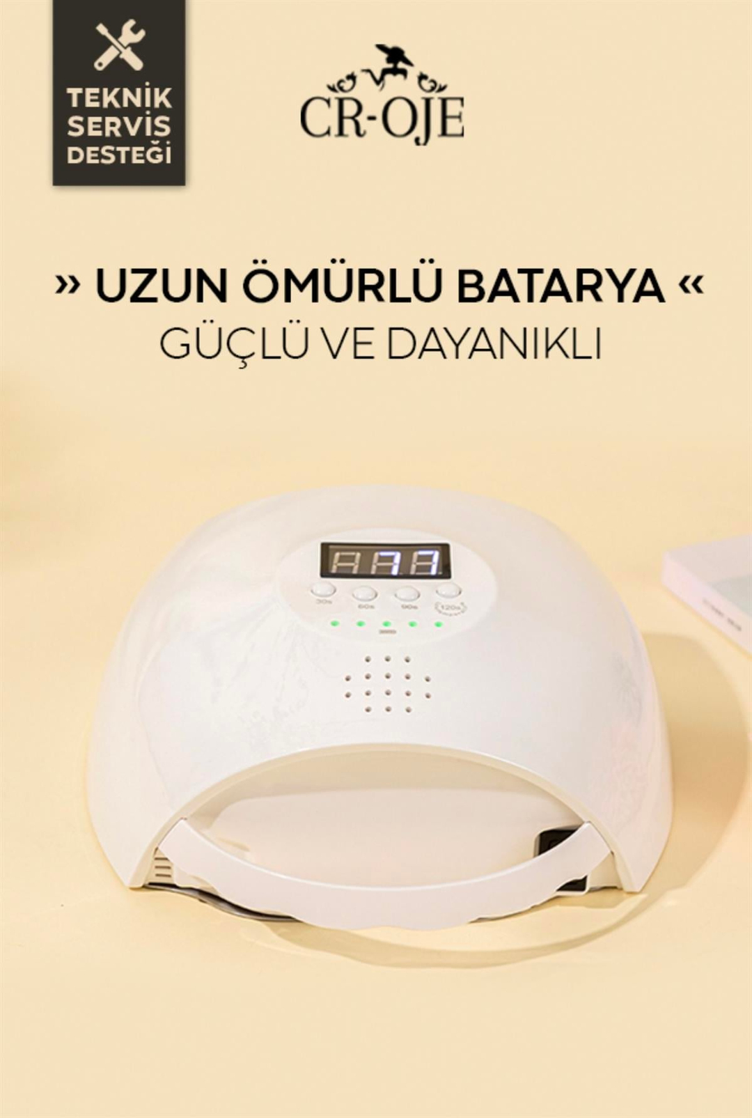 Şarj Edilebilir 96W Kablosuz Uv&Led Kurutucu