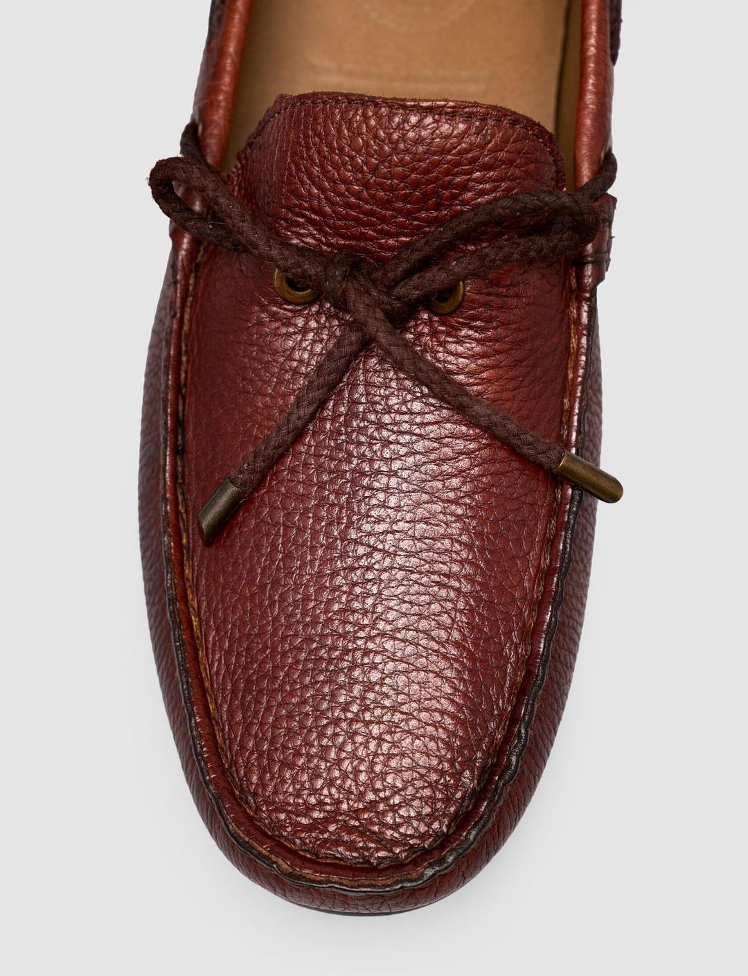  Taba Bağcık Detaylı Erkek Loafer Ayakkabı