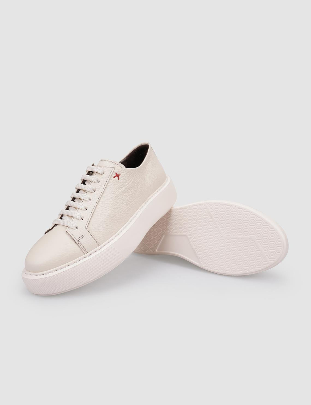 %100 Hakiki Deri Bej Kadın Ayakkabı