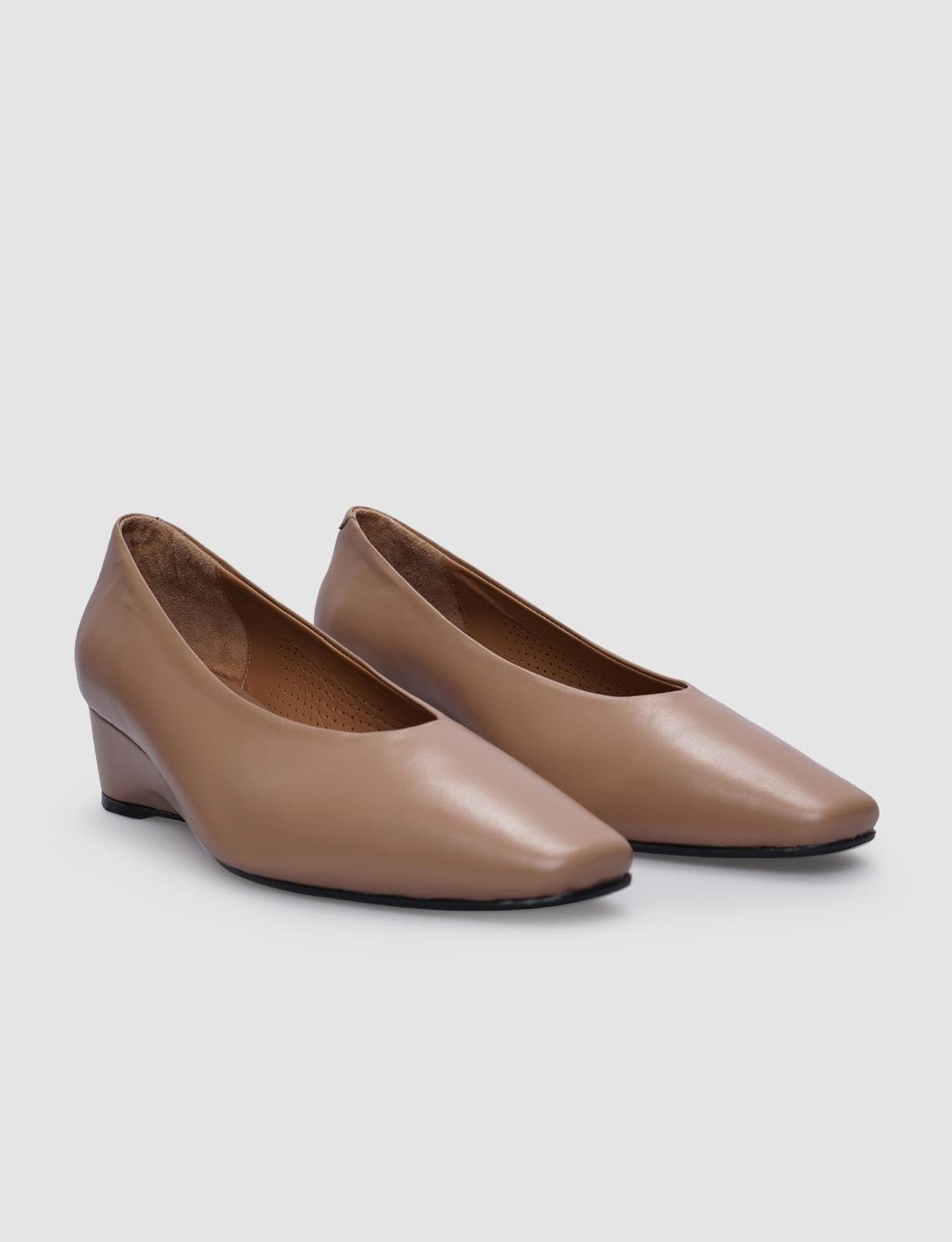 %100 Hakiki Deri Bej Kadın Ayakkabı