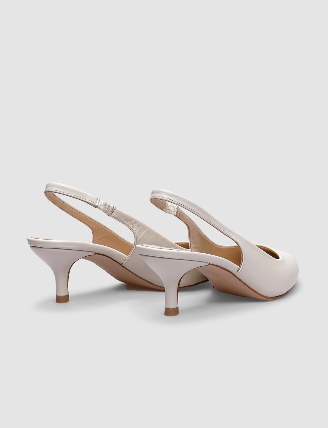 %100 Hakiki Deri Bej Kadın Ayakkabı