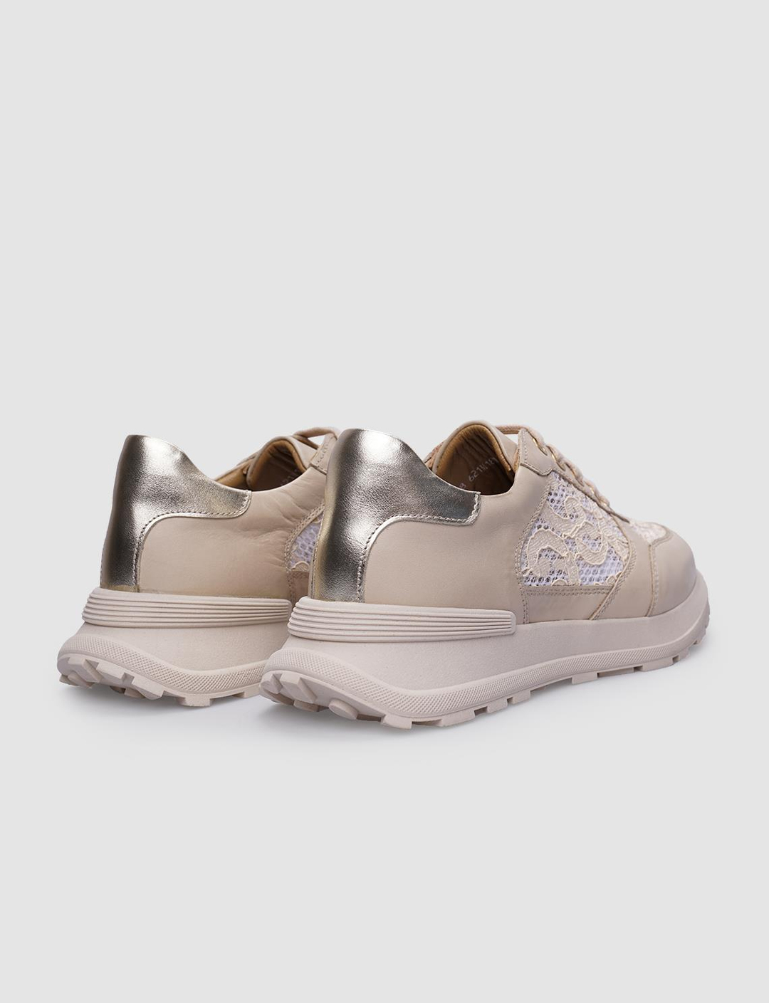 %100 Hakiki Deri Bej Kadın Ayakkabı