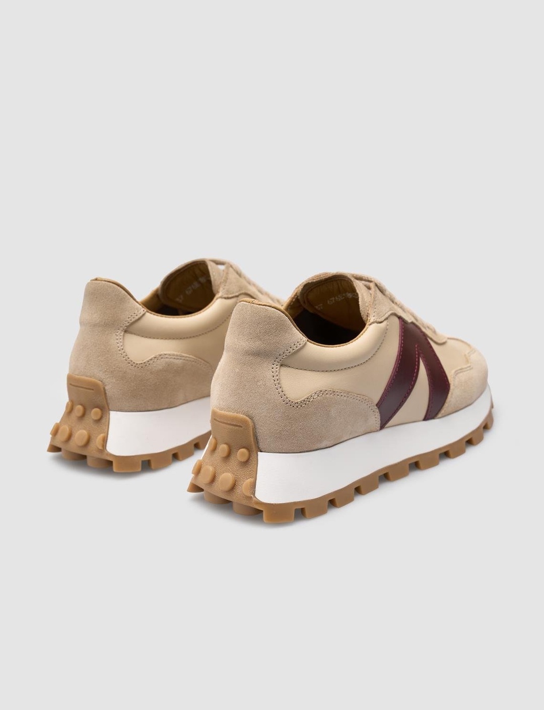 %100 Hakiki Deri Bej Kadın Ayakkabı