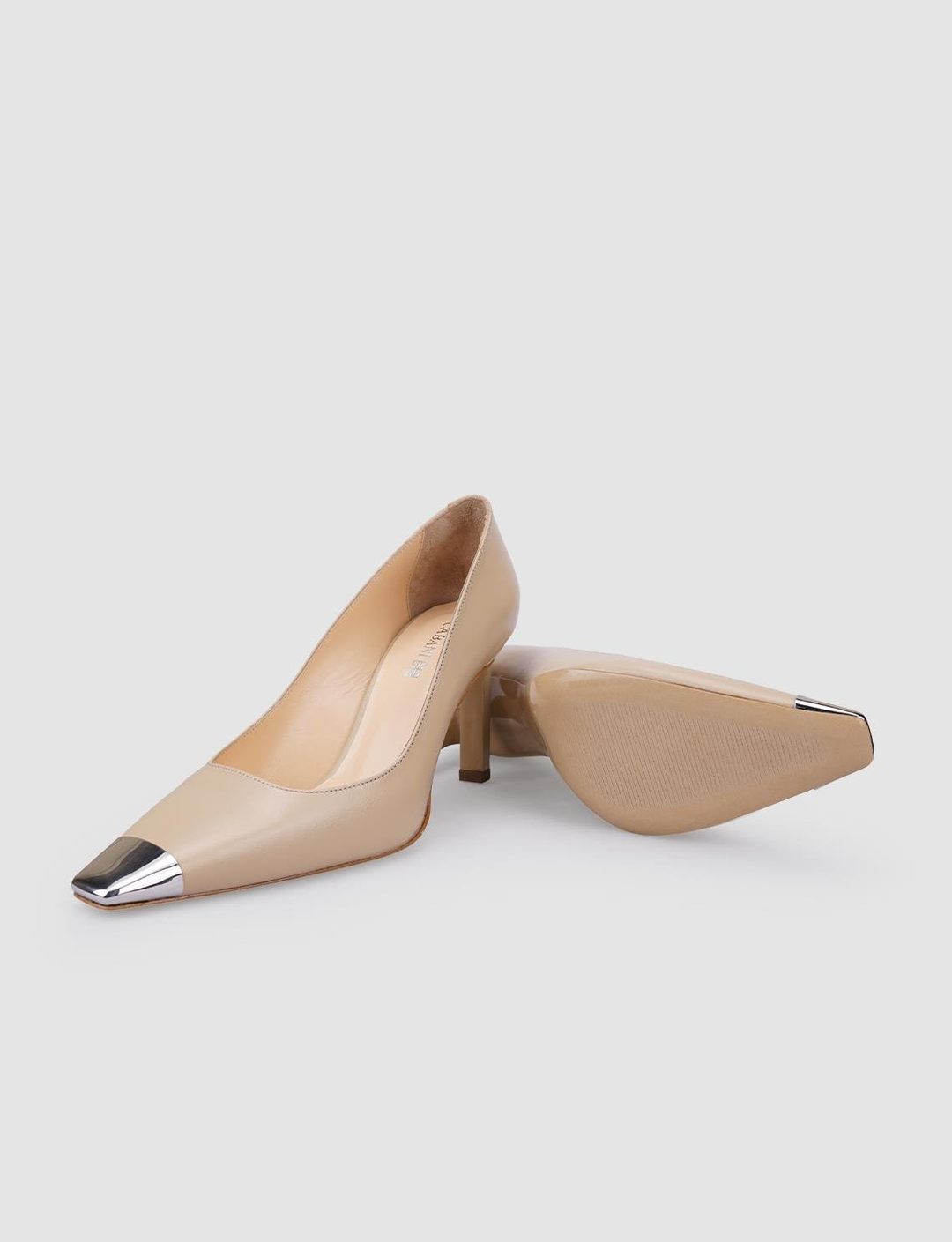 %100 Hakiki Deri Bej Kadın Ayakkabı