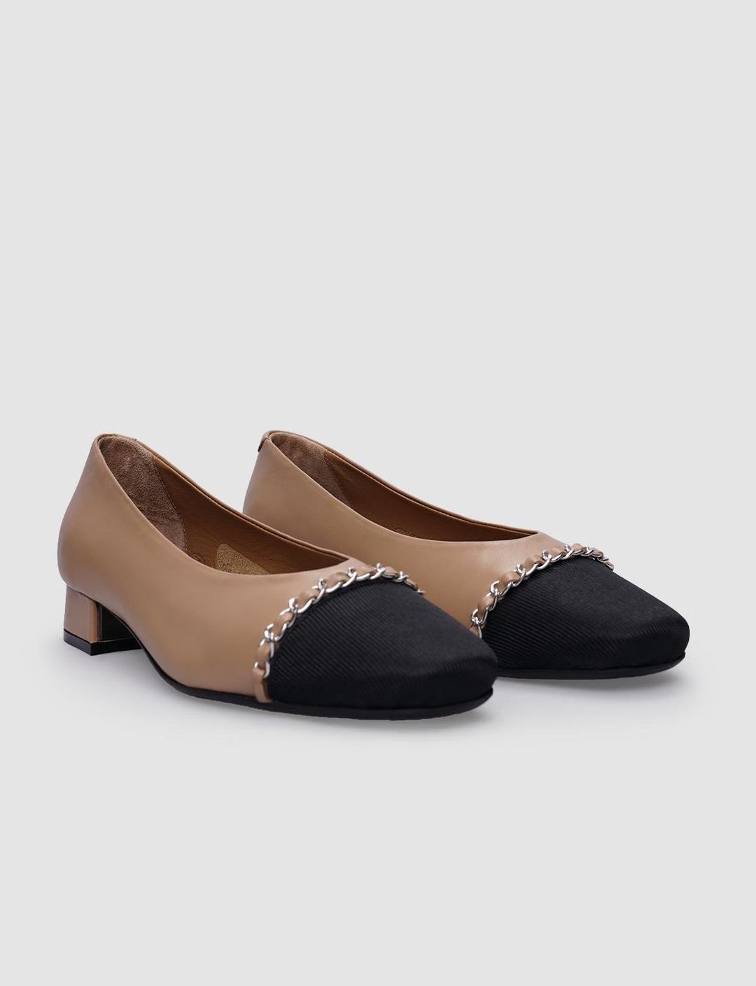 %100 Hakiki Deri Bej Kadın Ayakkabı