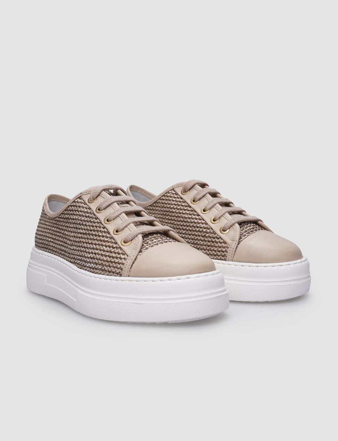 %100 Hakiki Deri Bej Kadın Ayakkabı