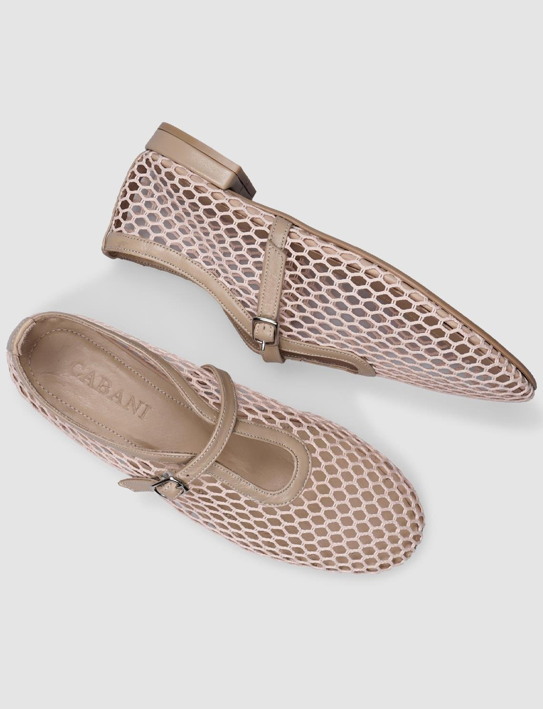 %100 Hakiki Deri Bej Kadın Babet