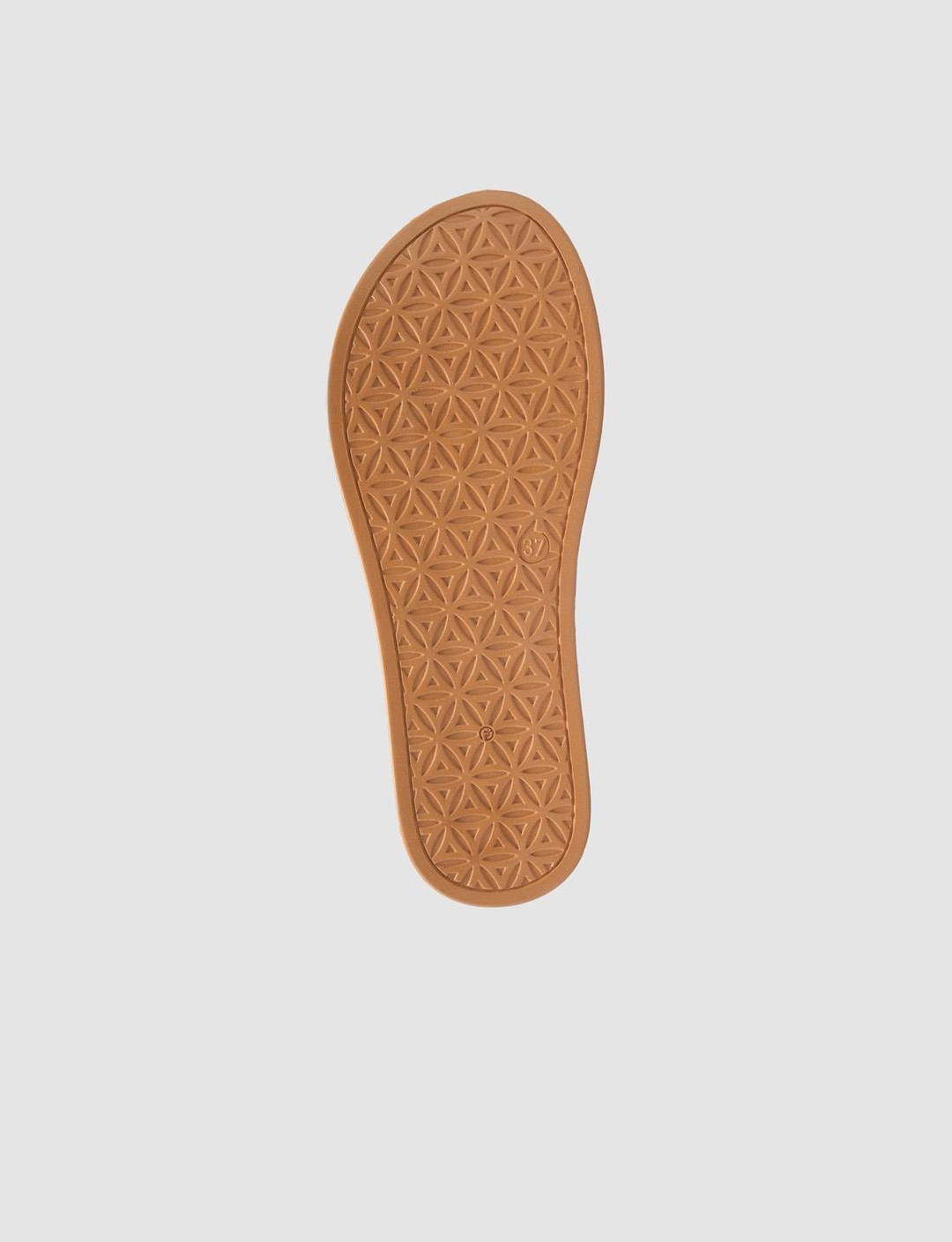 %100 Hakiki Deri Bej Kadın Sandalet