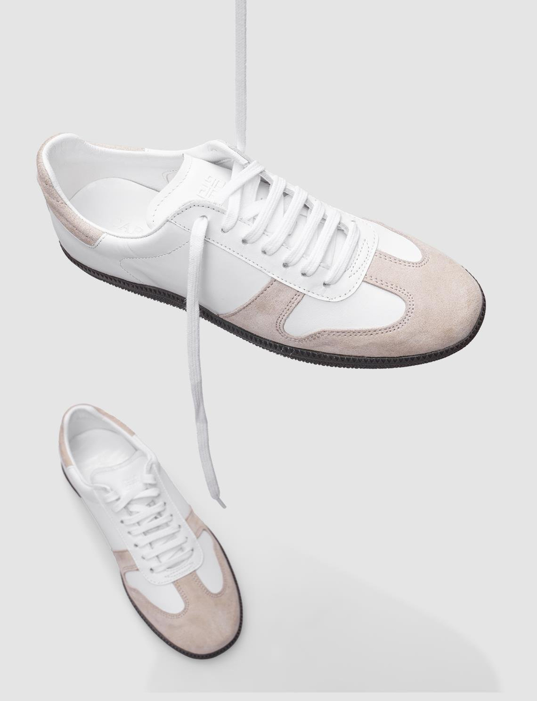 %100 Hakiki Deri Beyaz Bağcıklı Kadın Spor Ayakkabı