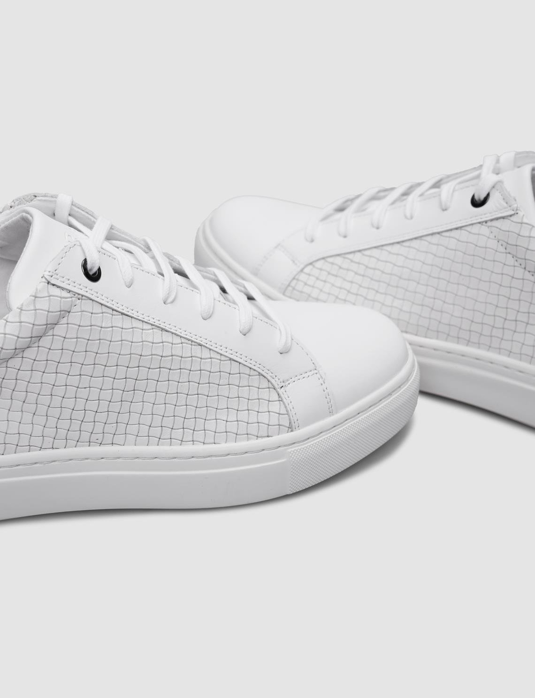 %100 Hakiki Deri Beyaz Erkek Ayakkabı