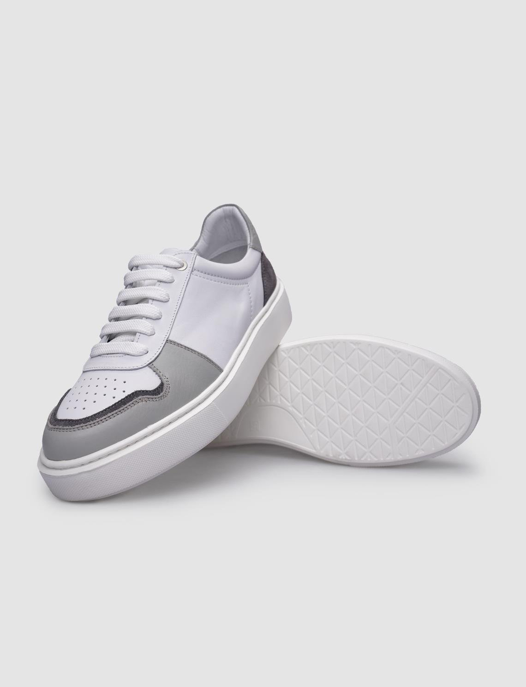 %100 Hakiki Deri Beyaz Erkek Ayakkabı