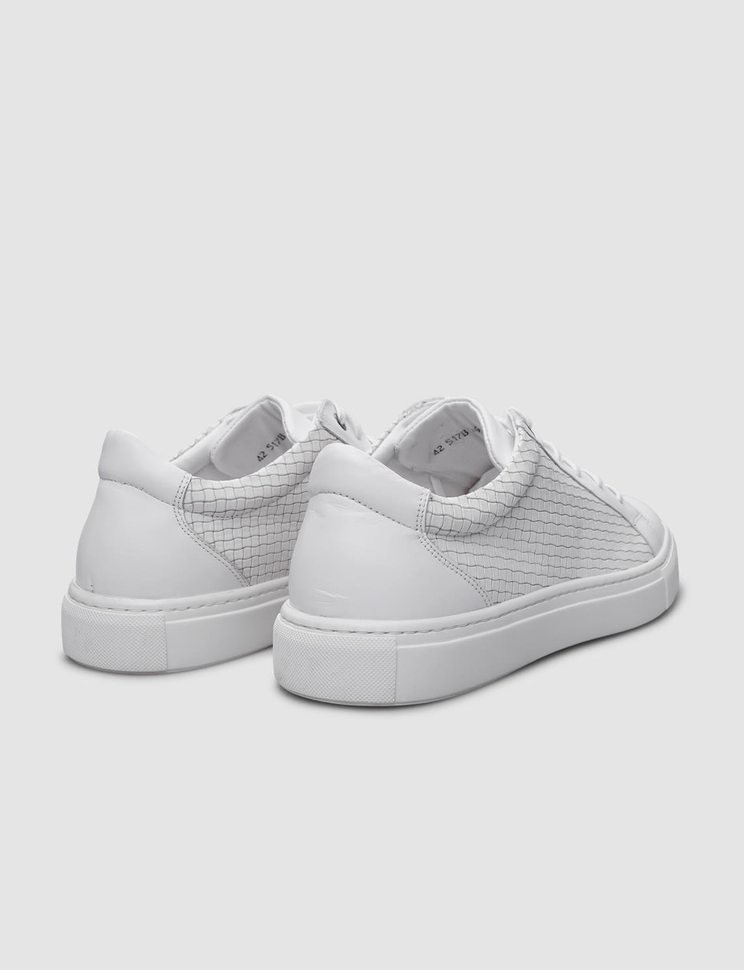 %100 Hakiki Deri Beyaz Erkek Ayakkabı