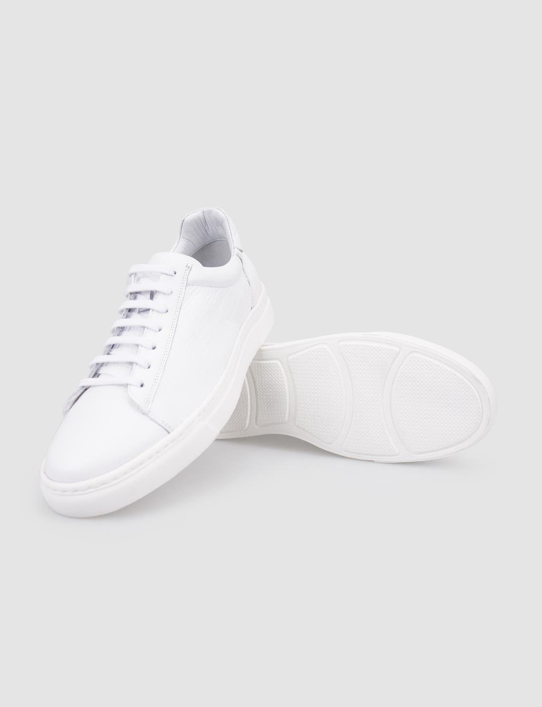 %100 Hakiki Deri Beyaz Erkek Ayakkabı