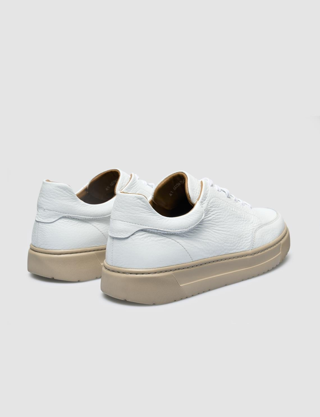 %100 Hakiki Deri Beyaz Erkek Ayakkabı