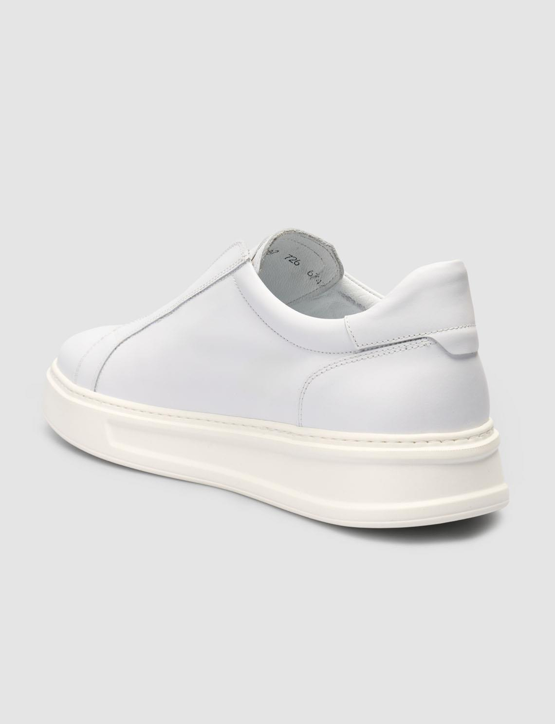 %100 Hakiki Deri Beyaz Erkek Ayakkabı